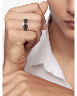 David Yurman ストリームライン三列ダイヤモンドバンドリング - サムネイル3