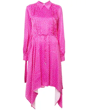 Off-White プリントサテンのドレス - ピンク - サムネイル1