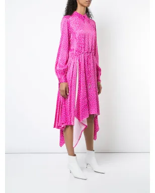 Off-White プリントサテンのドレス - ピンク - サムネイル3