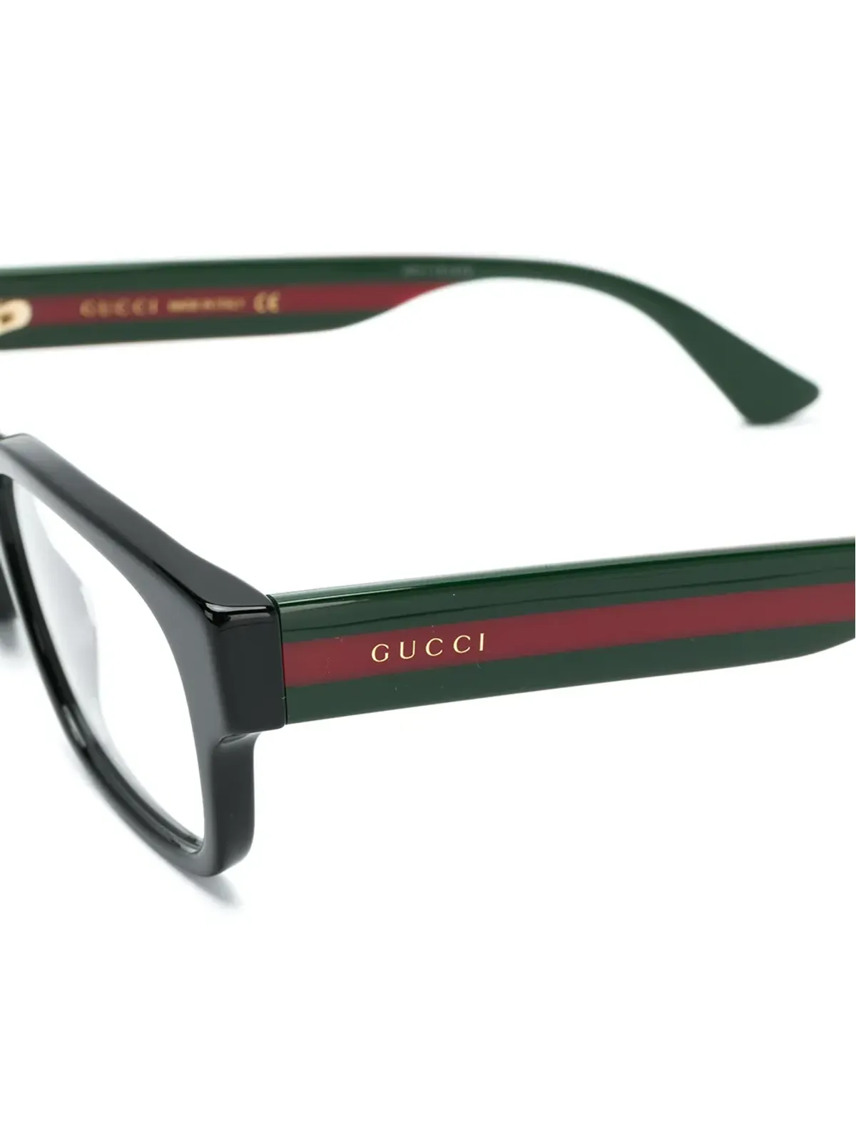 Gucci Eyewear ウェブ・ディテール メガネ - 画像3