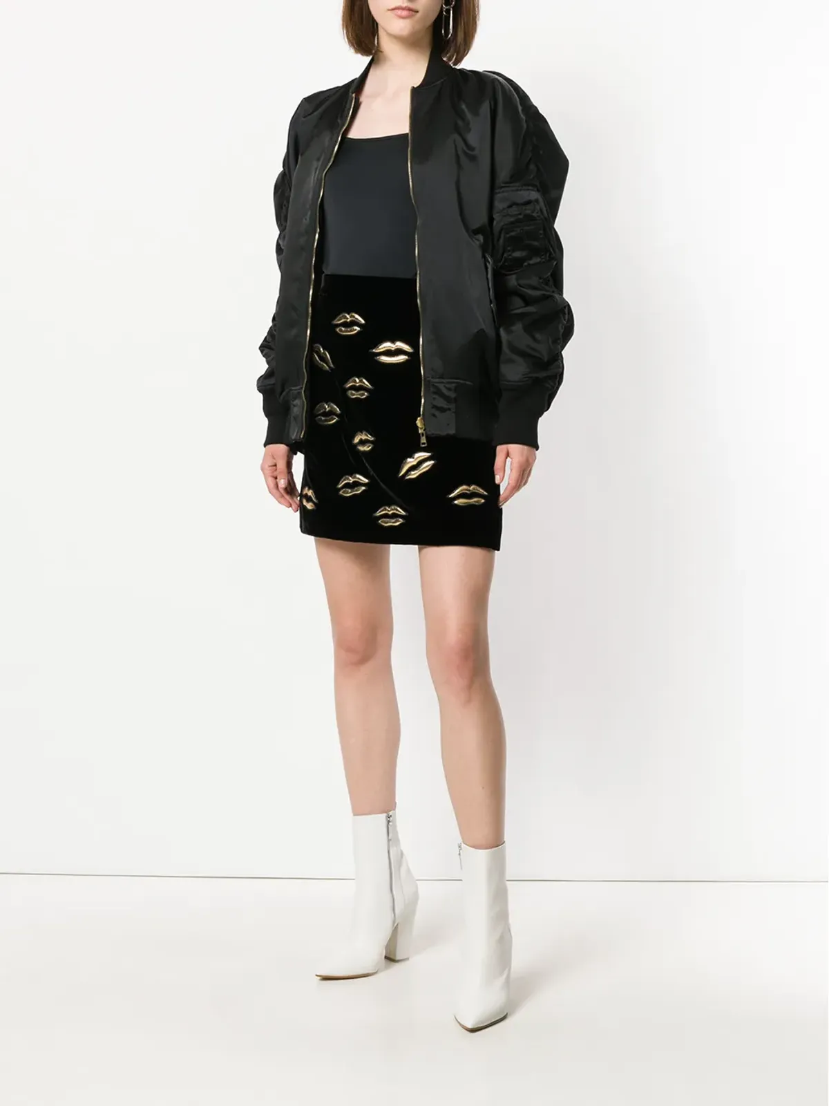 Givenchy リッププリント ミニAラインスカート - 画像2