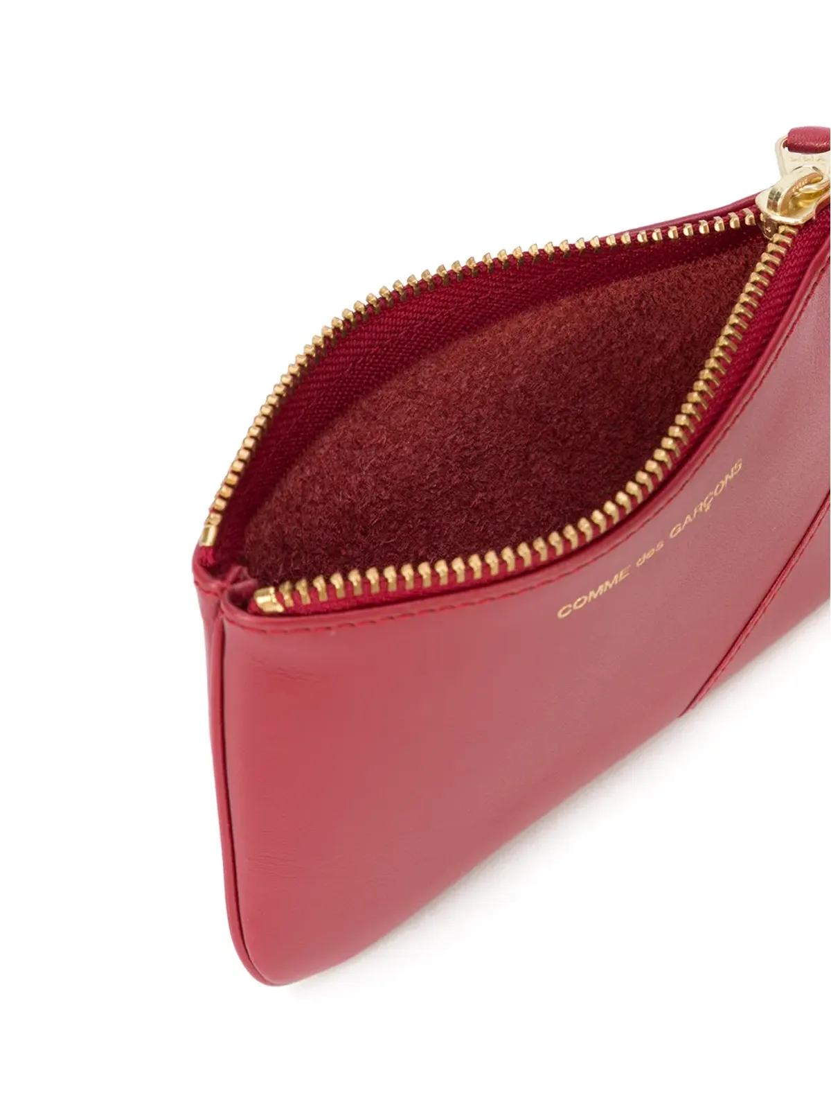 Comme Des Garçons Wallet レザー財布 レッド - 画像3