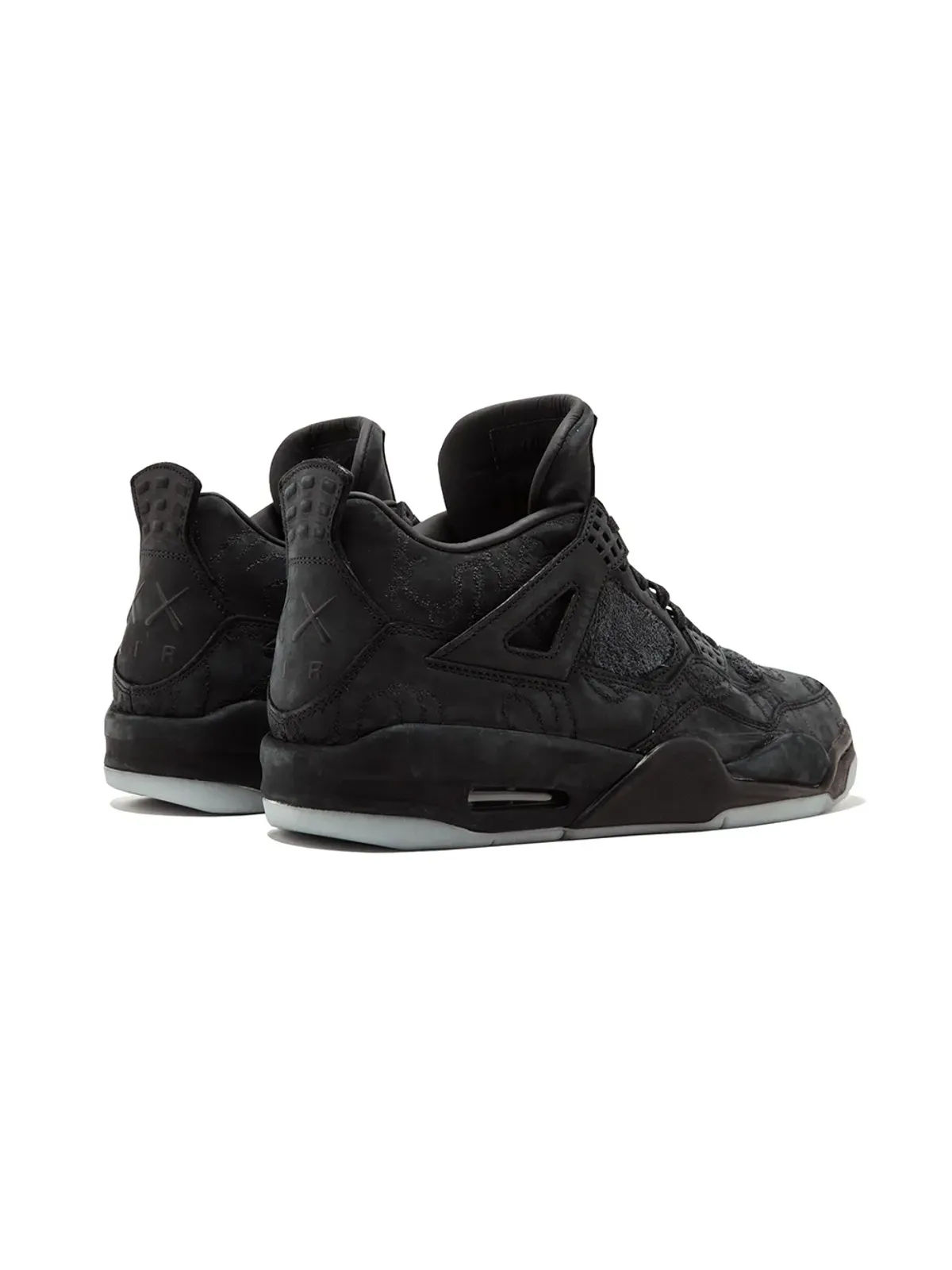 Jordan エアジョーダン4 レトロ ブラック スニーカー - 画像3