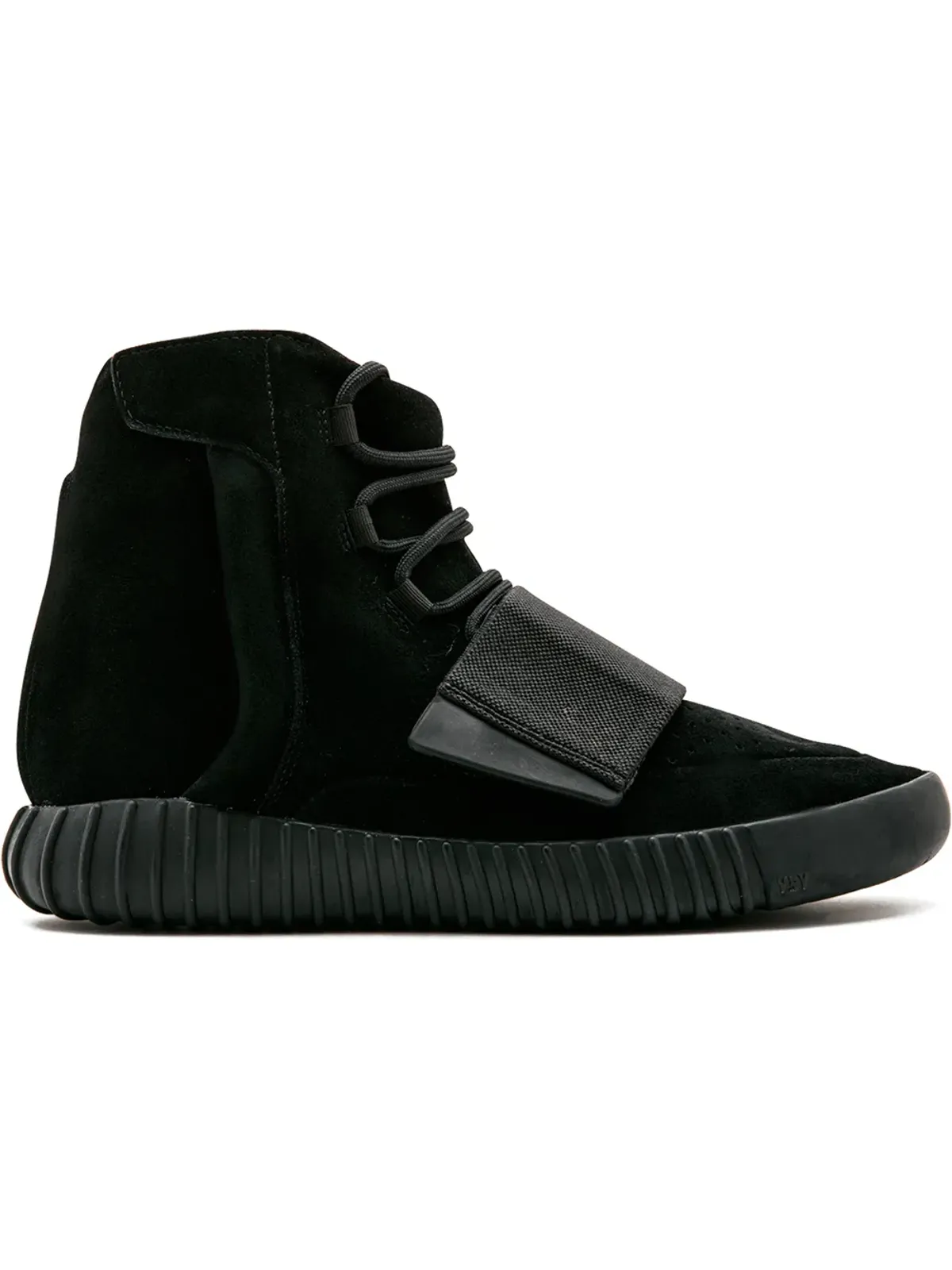 adidas Yeezy Boost 750 トリプルブラック スニーカー - 画像1