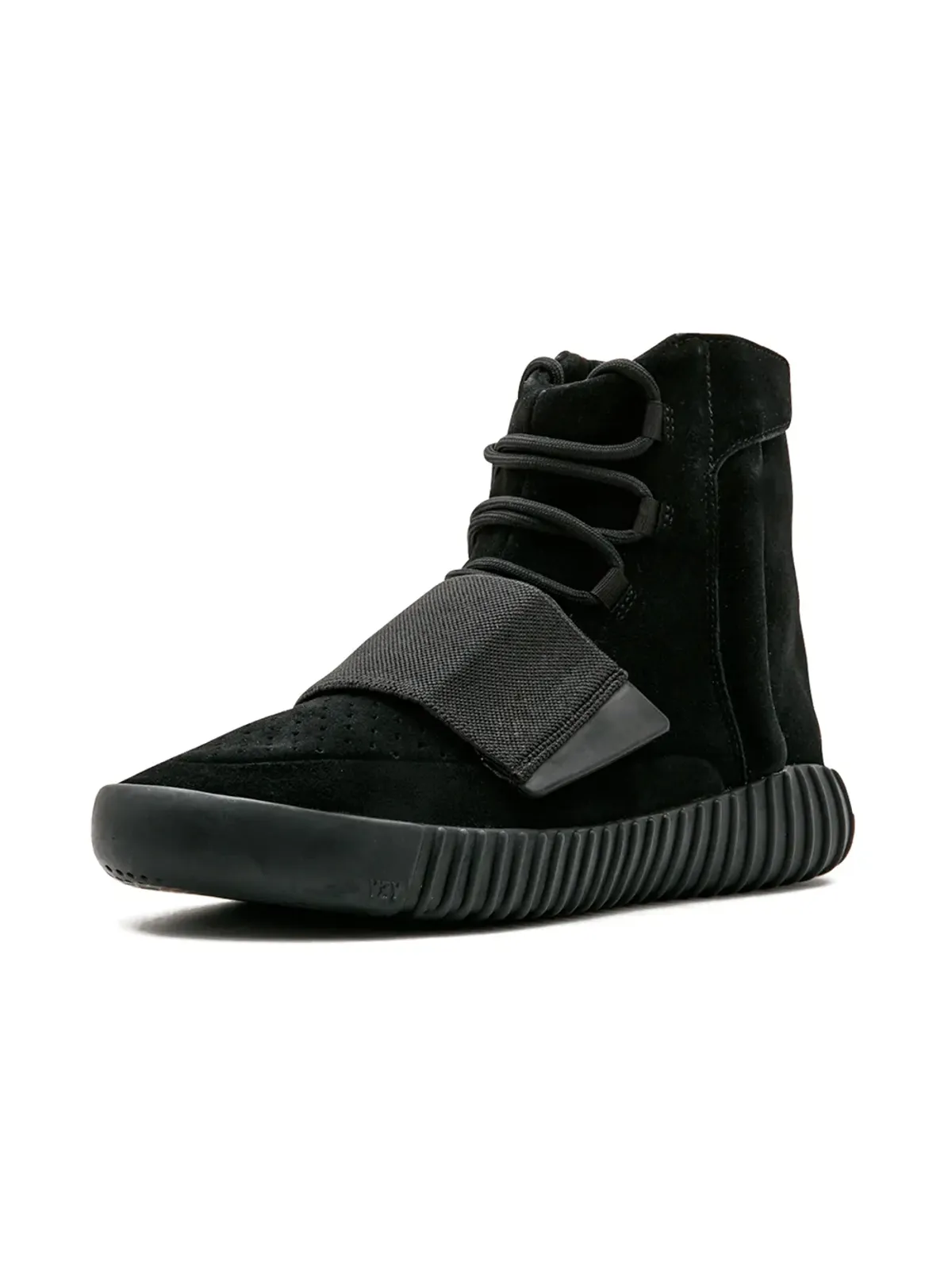 adidas Yeezy Boost 750 トリプルブラック スニーカー - 画像4