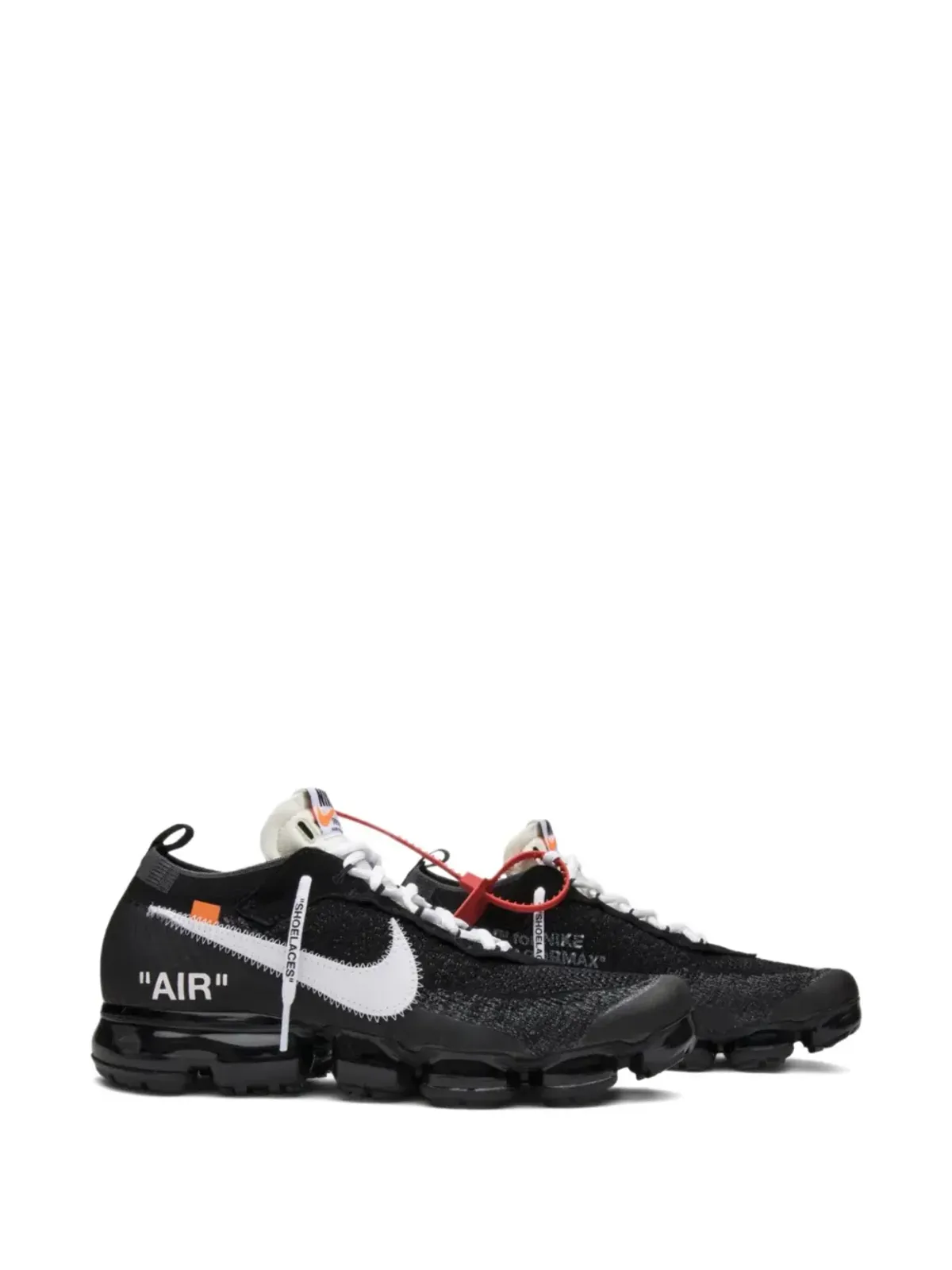 Nike X Off-White エア ヴァポーマックス フライニット スニーカー（ブラック） - 画像2