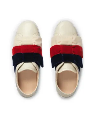 Gucci Ace ベルベットリボン スニーカー - サムネイル4