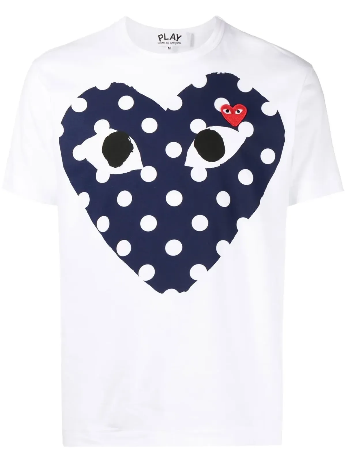 Comme Des Garçons Play ロゴプリント コットン Tシャツ - White - 画像2