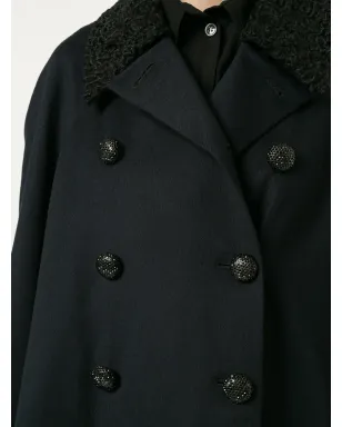 CHANEL Pre-Owned 1985-1993年 コントラストカラーのミディコート - サムネイル5