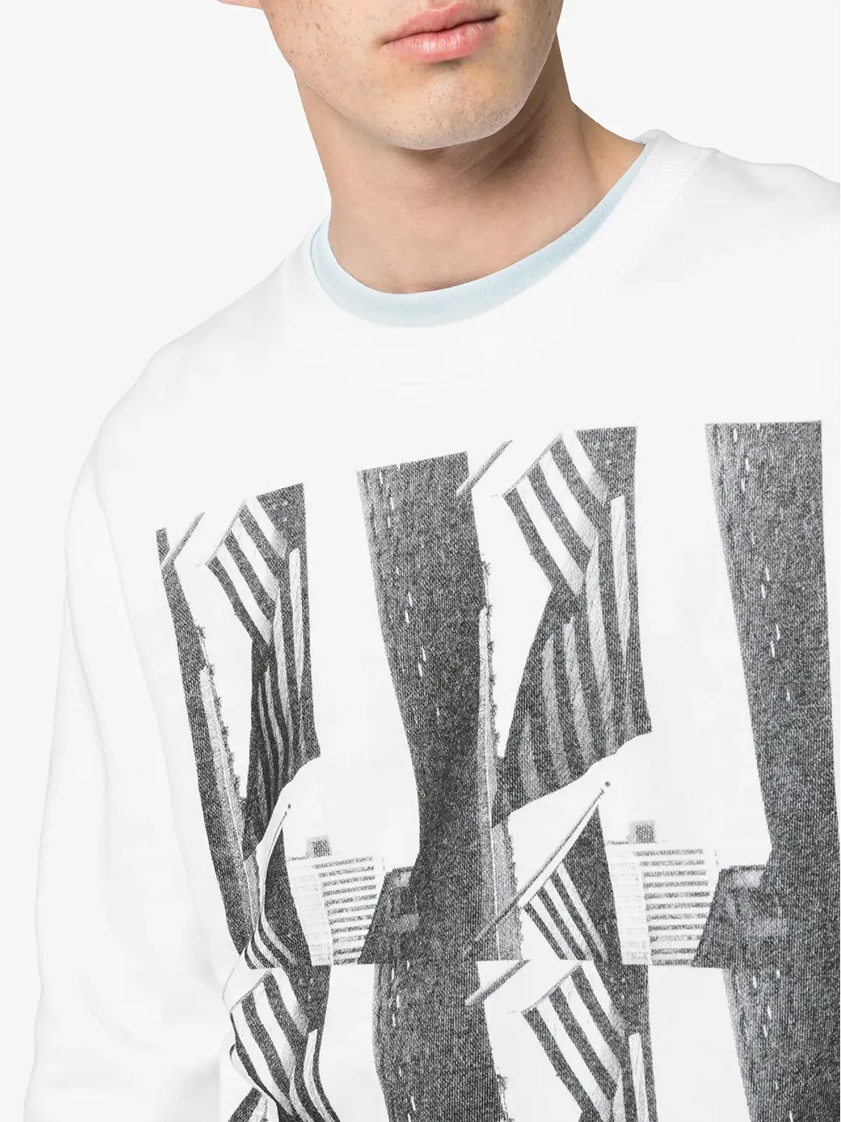 Calvin Klein アンディ・ウォーホル旗柄プリント ロングスリーブトップ - 画像5