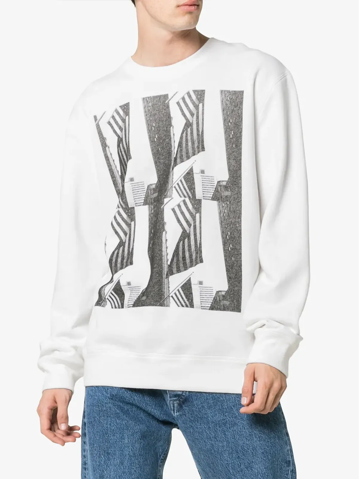 Calvin Klein アンディ・ウォーホル旗柄プリント ロングスリーブトップ - 画像3