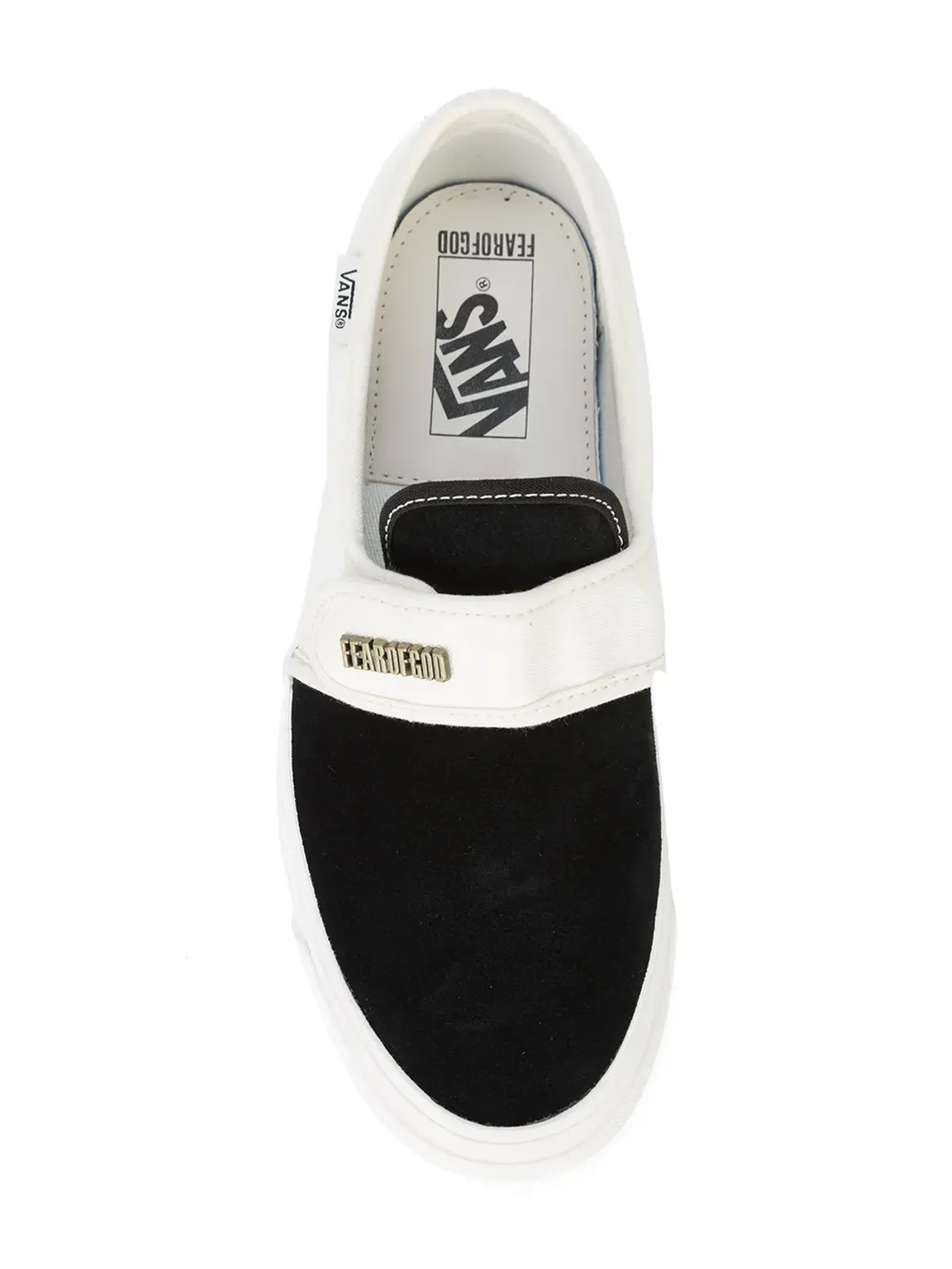 Vans x Fear Of God スリップオン 47 コレクション 2 ブラック/ホワイト スニーカー - 画像4
