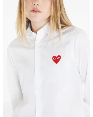 Comme Des Garçons Play ハートパッチシャツ - サムネイル4
