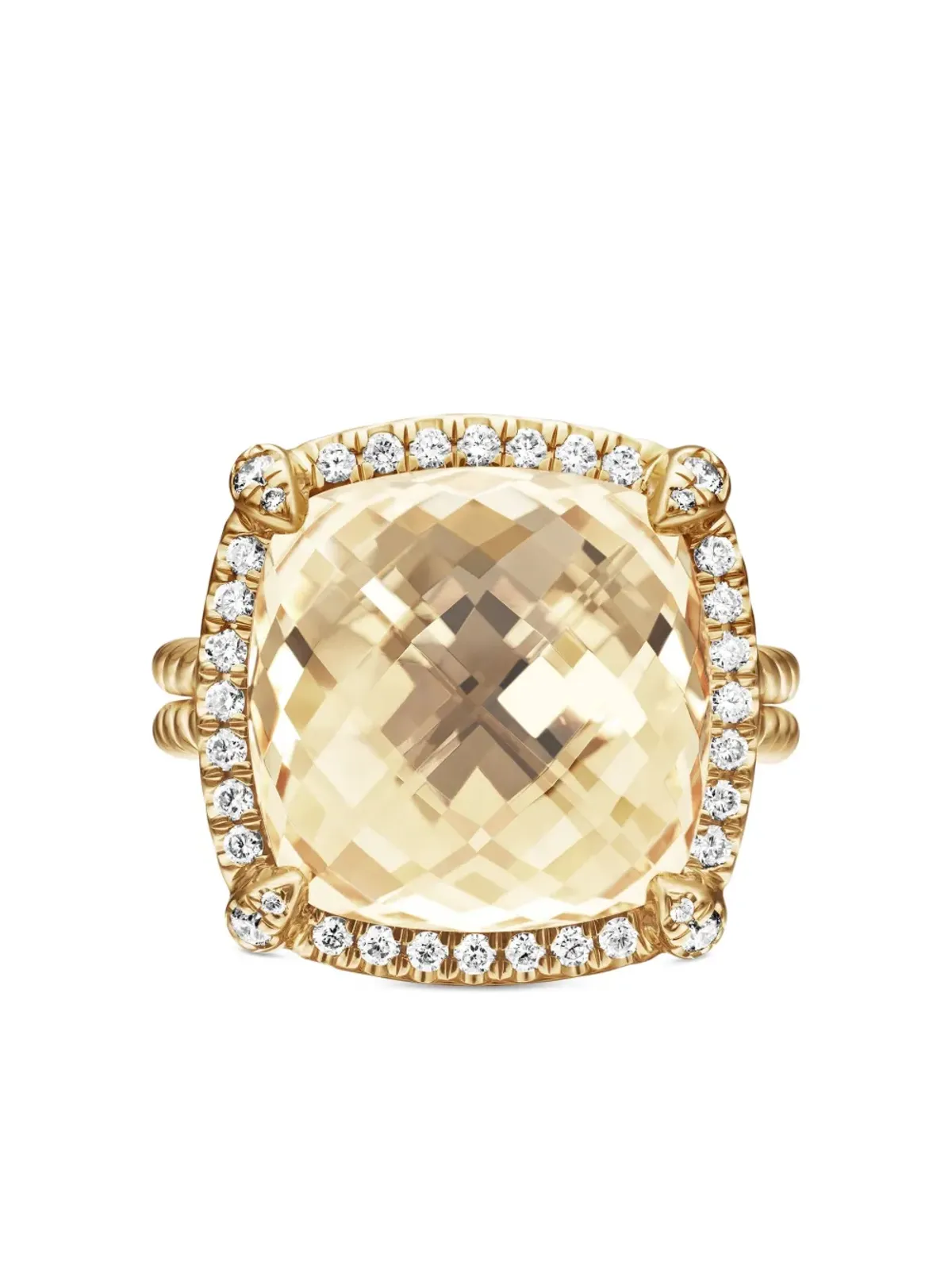 David Yurman シャテレーヌ シトリンとダイヤモンド リング - 画像5