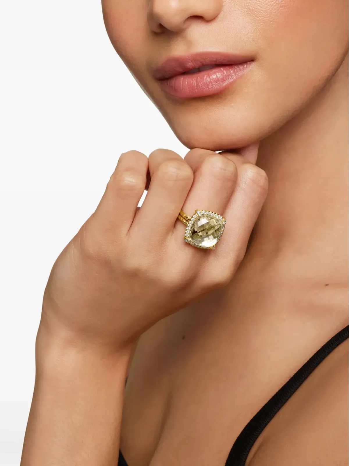 David Yurman シャテレーヌ シトリンとダイヤモンド リング - 画像3