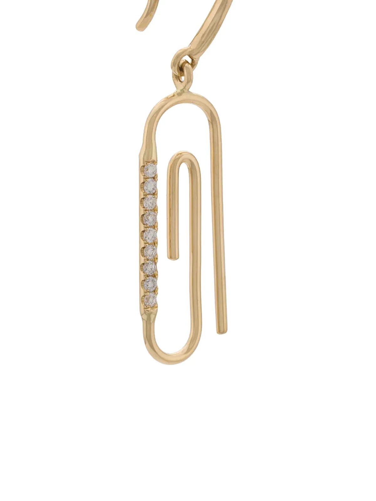 Aurelie Bidermann 18ktゴールド ペーパークリップ ピアス - 画像3