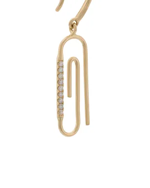 Aurelie Bidermann 18ktゴールド ペーパークリップ ピアス - サムネイル3