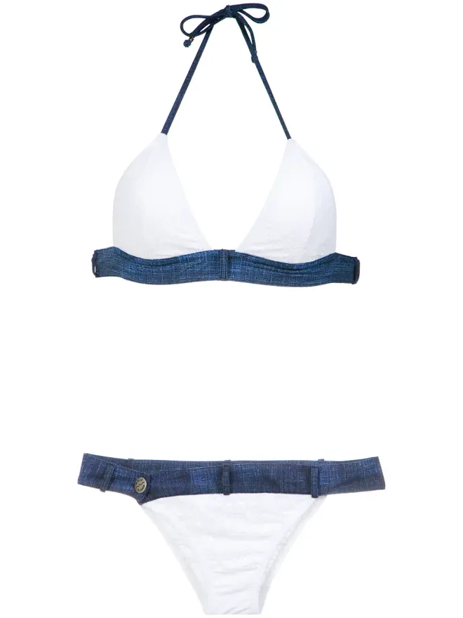 Amir Slama Amir Slama デニムパネルビキニセットの商品画像