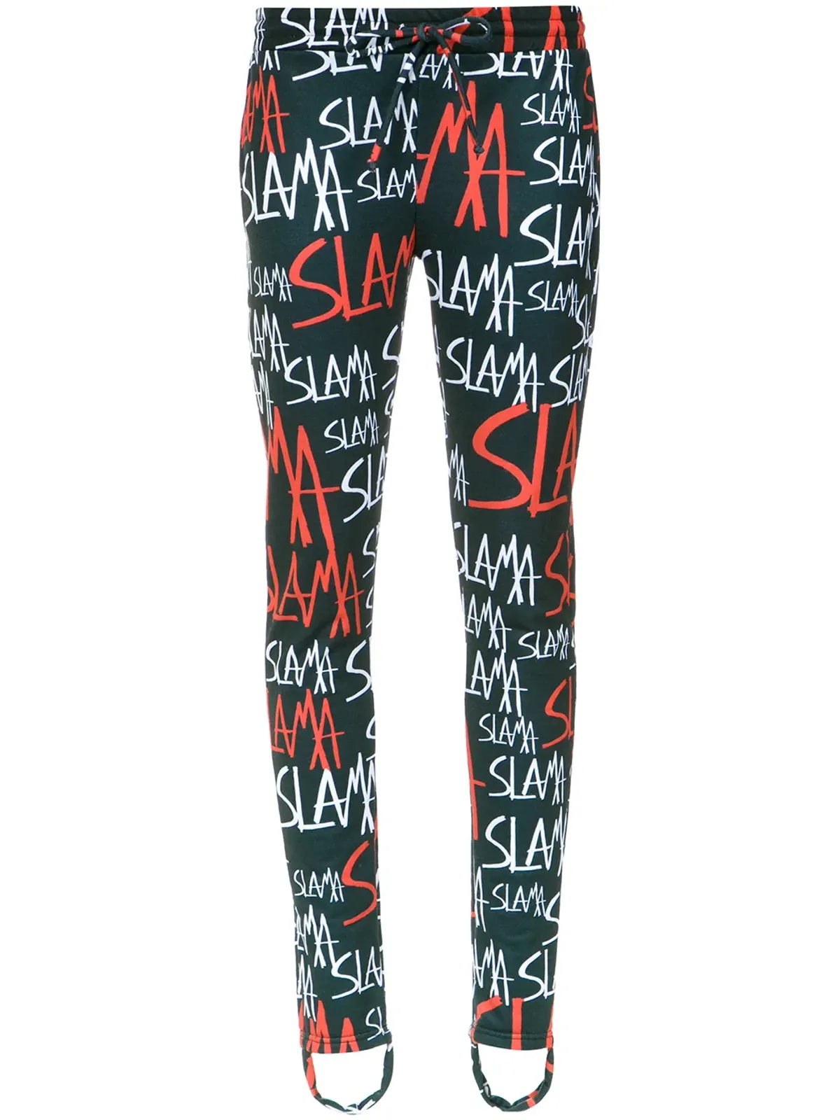 Amir Slama ストリラップ トラックパンツ ブラック - 画像1