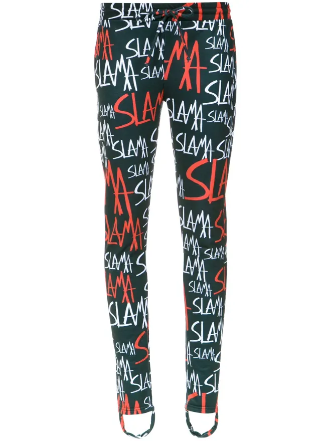 Amir Slama Amir Slama ストリラップ トラックパンツ ブラックの商品画像