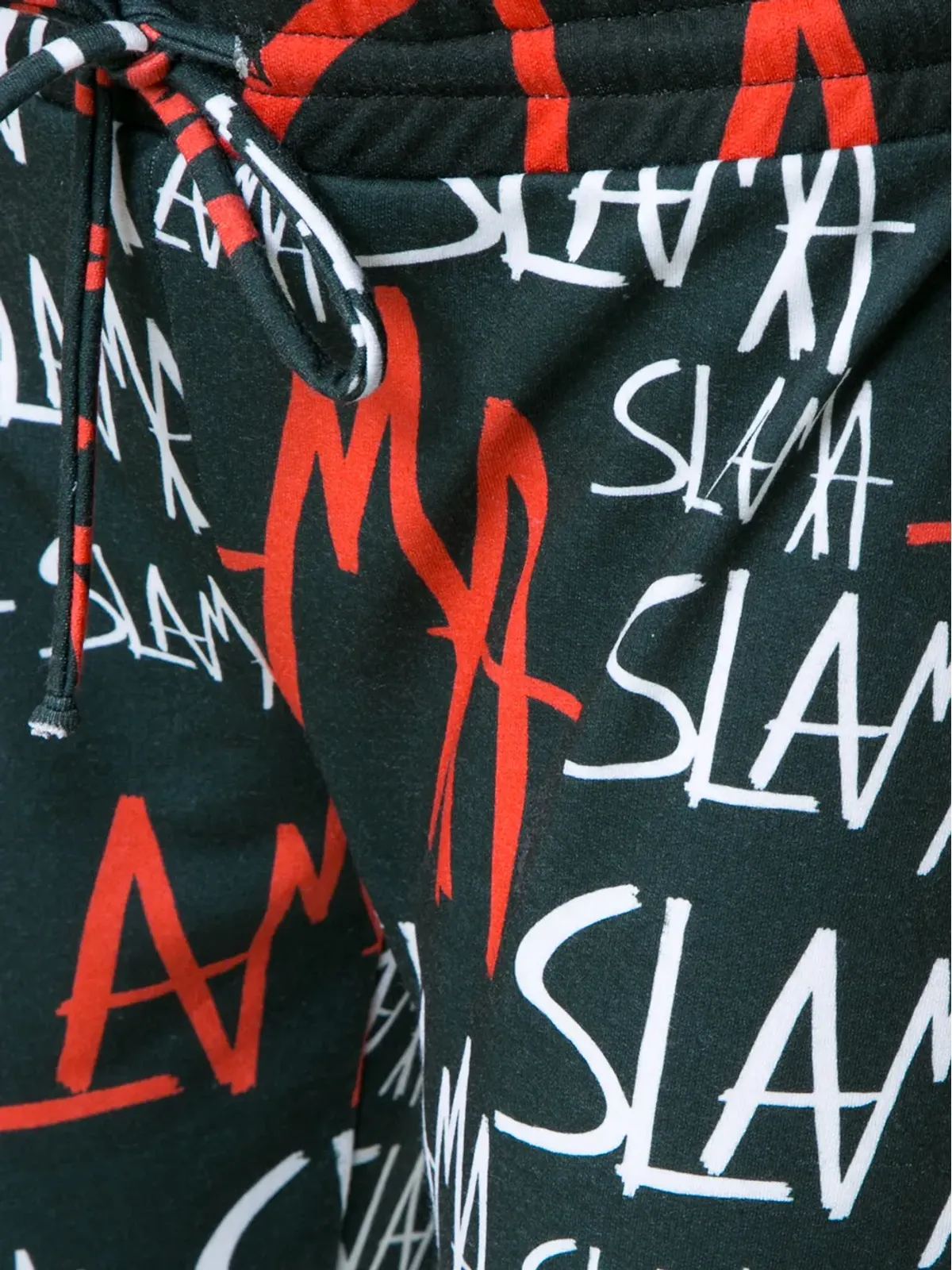 Amir Slama ストリラップ トラックパンツ ブラック - 画像5