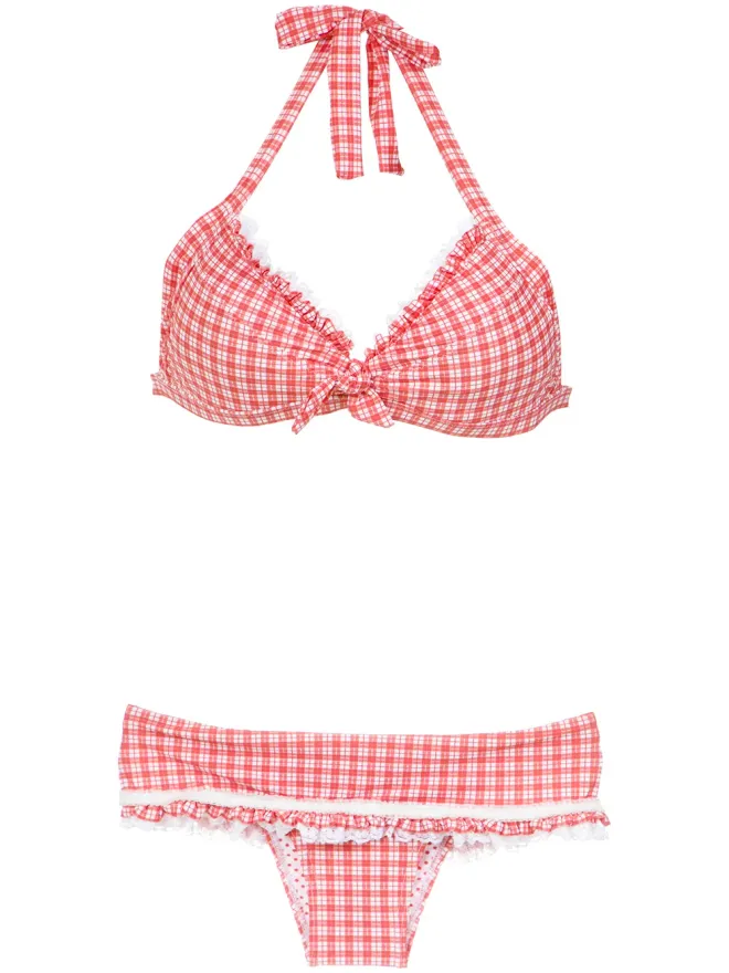 Amir Slama Amir Slama チェック柄ビキニセットの商品画像
