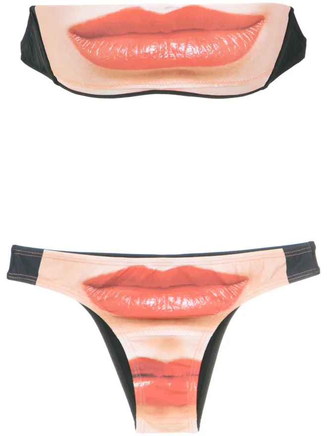 Amir Slama Amir Slama lips bikini set - Multicolourの商品画像