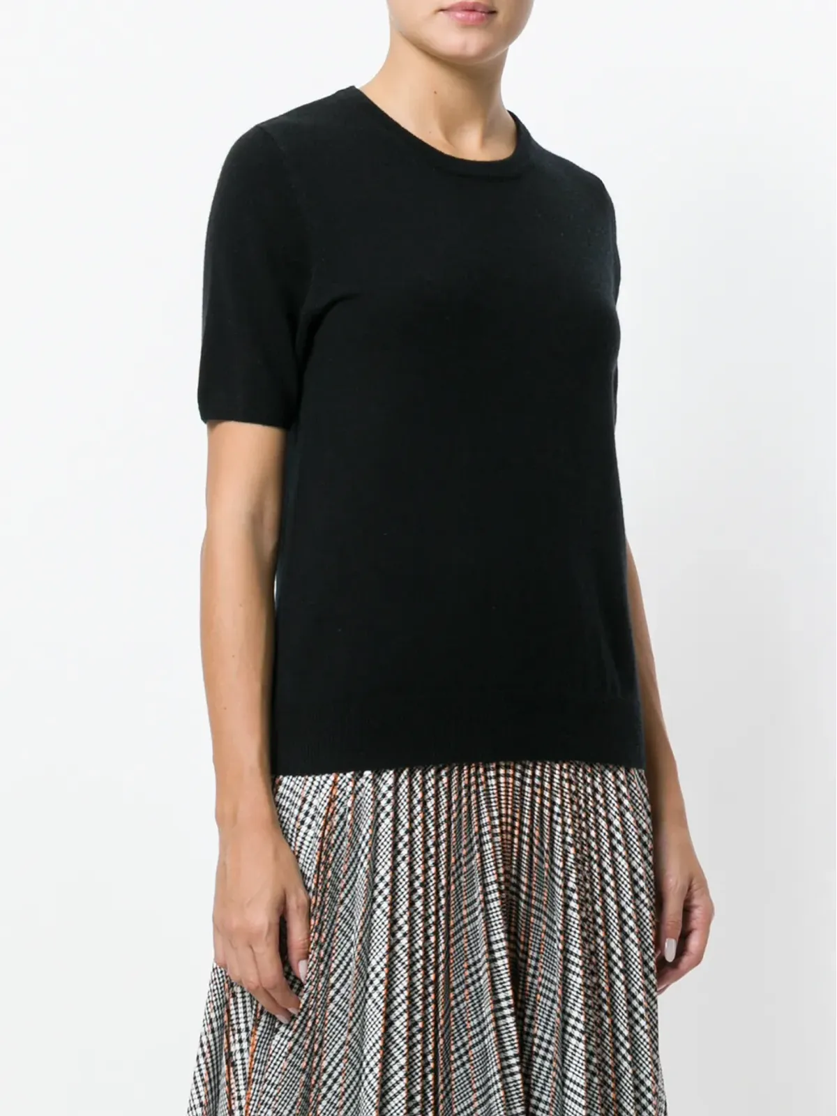 N.Peal ラウンドネックTシャツ - Black - 画像3