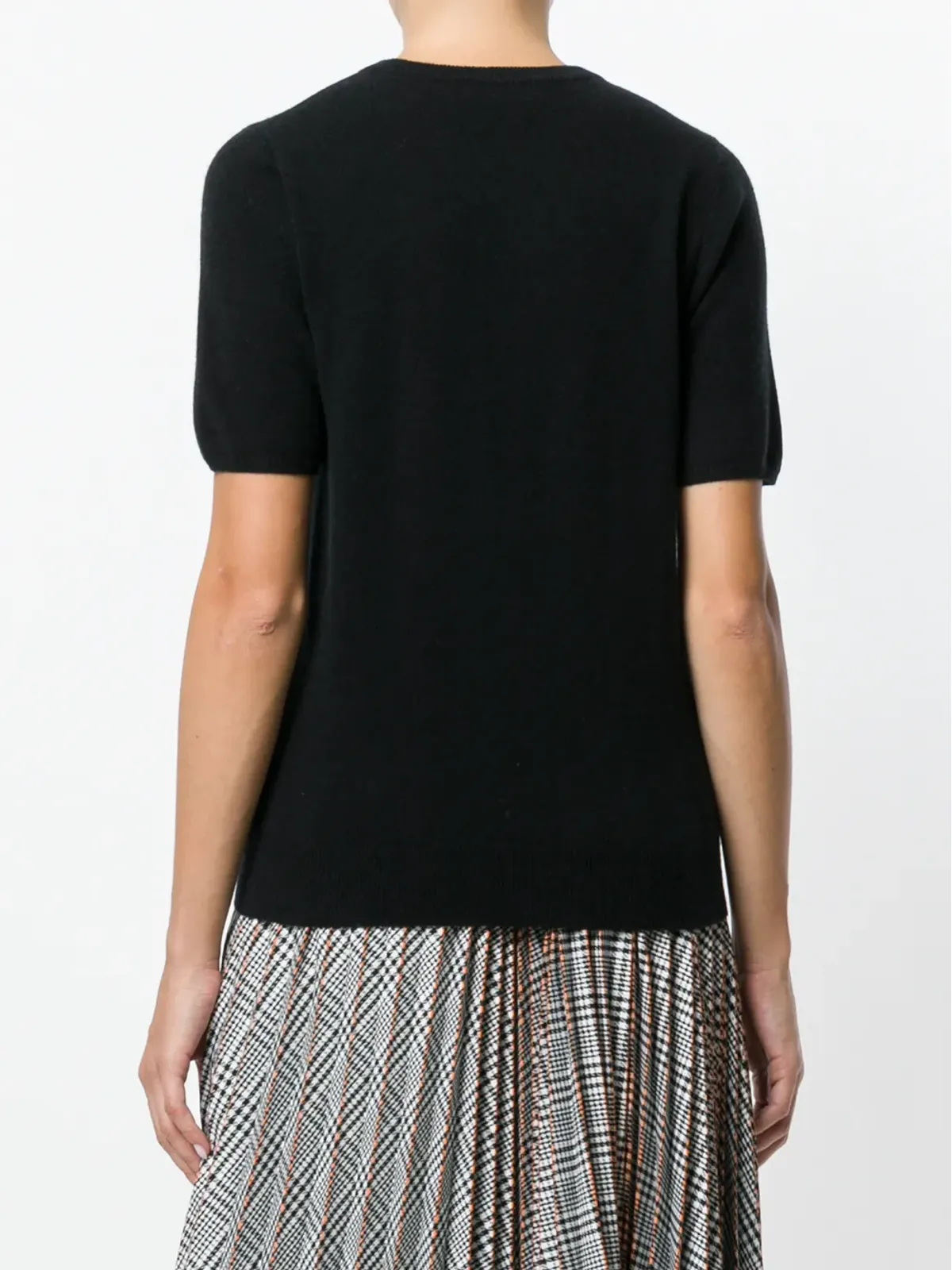 N.Peal ラウンドネックTシャツ - Black - 画像4
