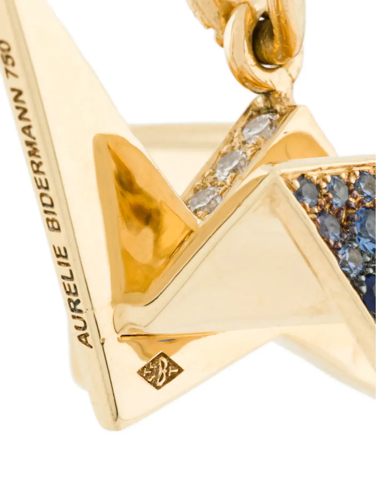 Aurelie Bidermann Origami サファイアとダイヤモンド ペンダント - 画像3