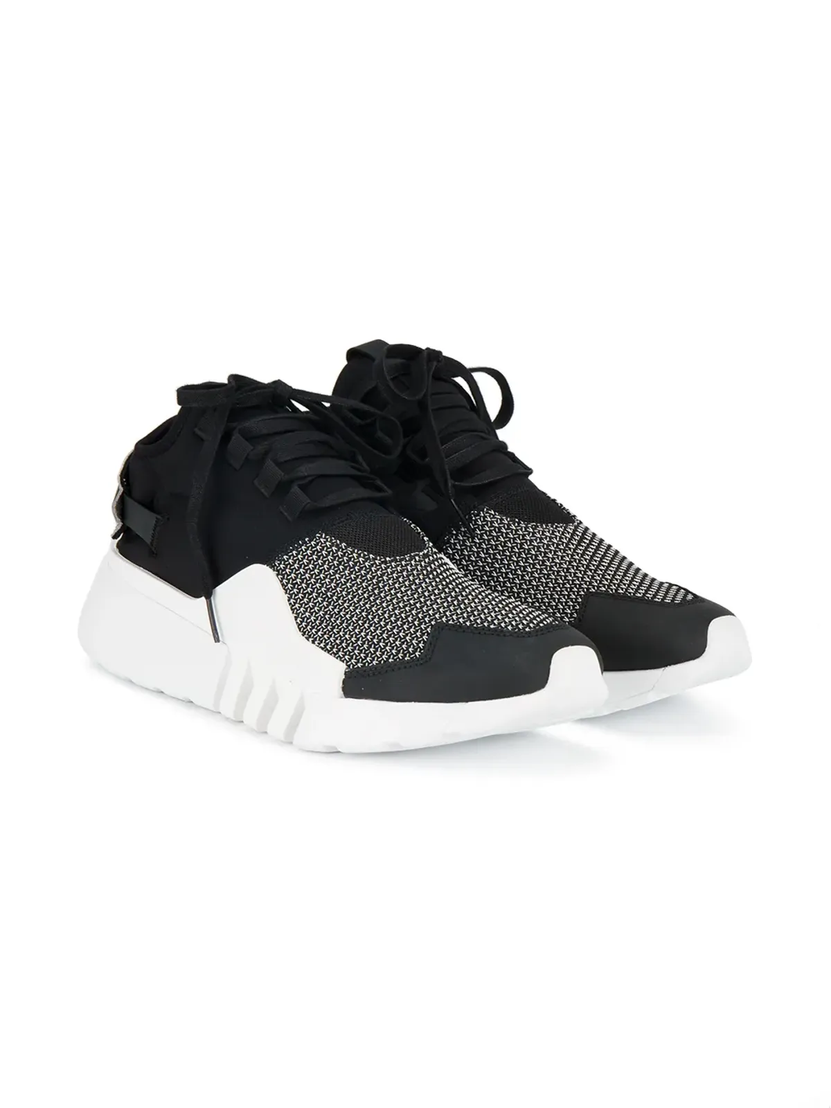Y-3 リジッドソールスニーカー ブラック - 画像3