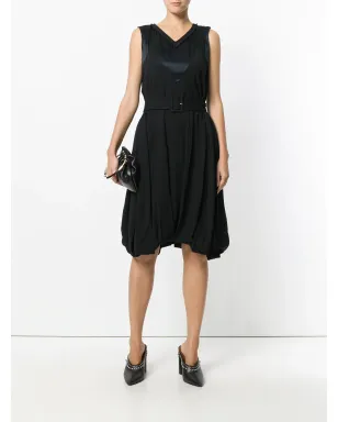 Christian Dior Pre-Owned 2000s ベルテッド バルーンドレス - ブラック - サムネイル2