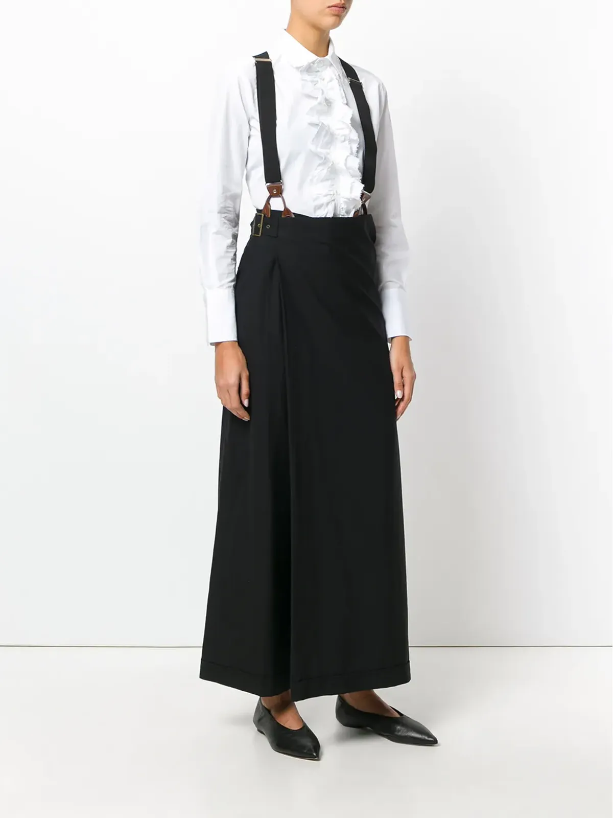 Jean Paul Gaultier Pre-Owned サスペンダースカートパンツ（ブラック） - 画像2