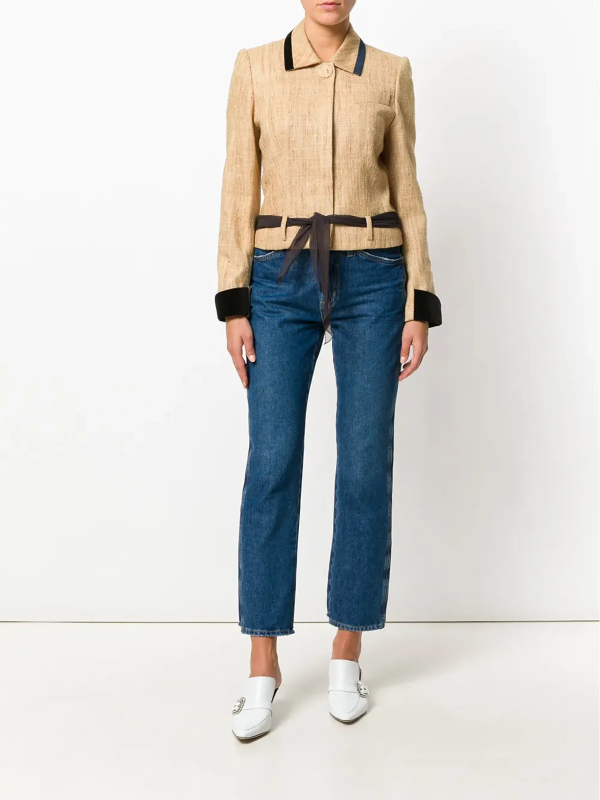 John Galliano Pre-Owned 結びウエストジャケット - 画像2