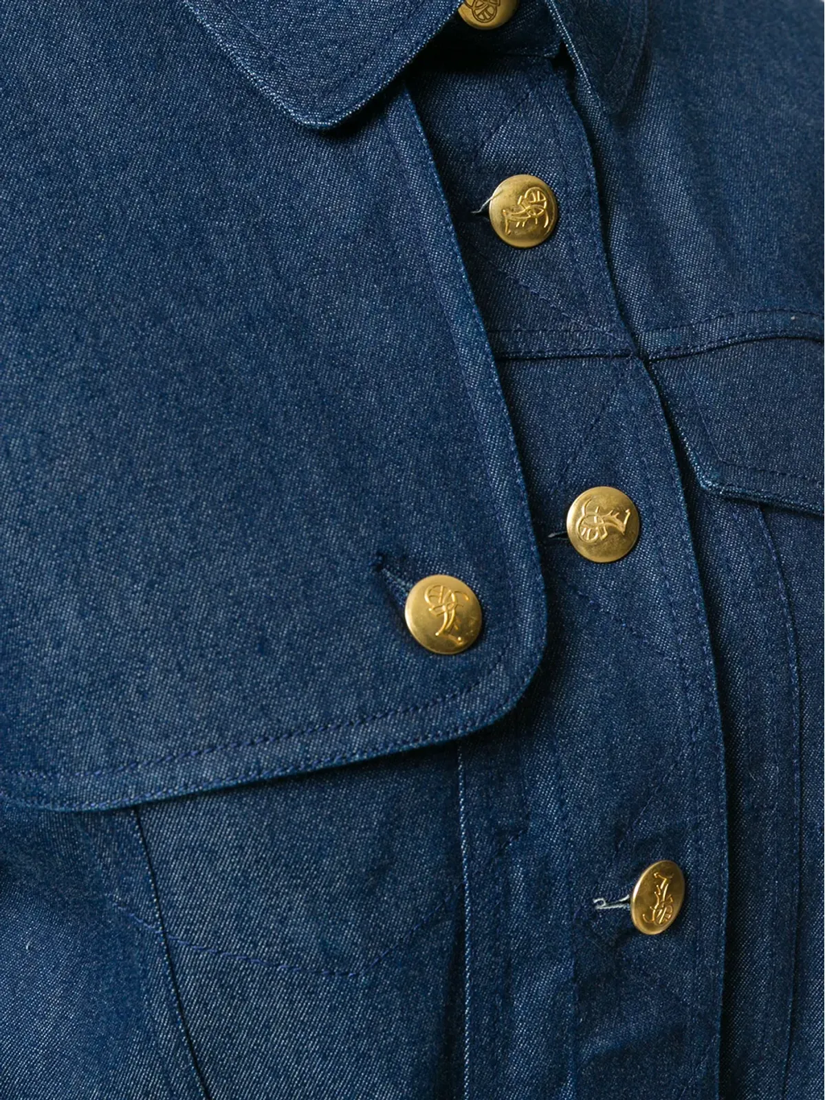John Galliano Pre-Owned ベルト付きデニムジャケット - 画像5