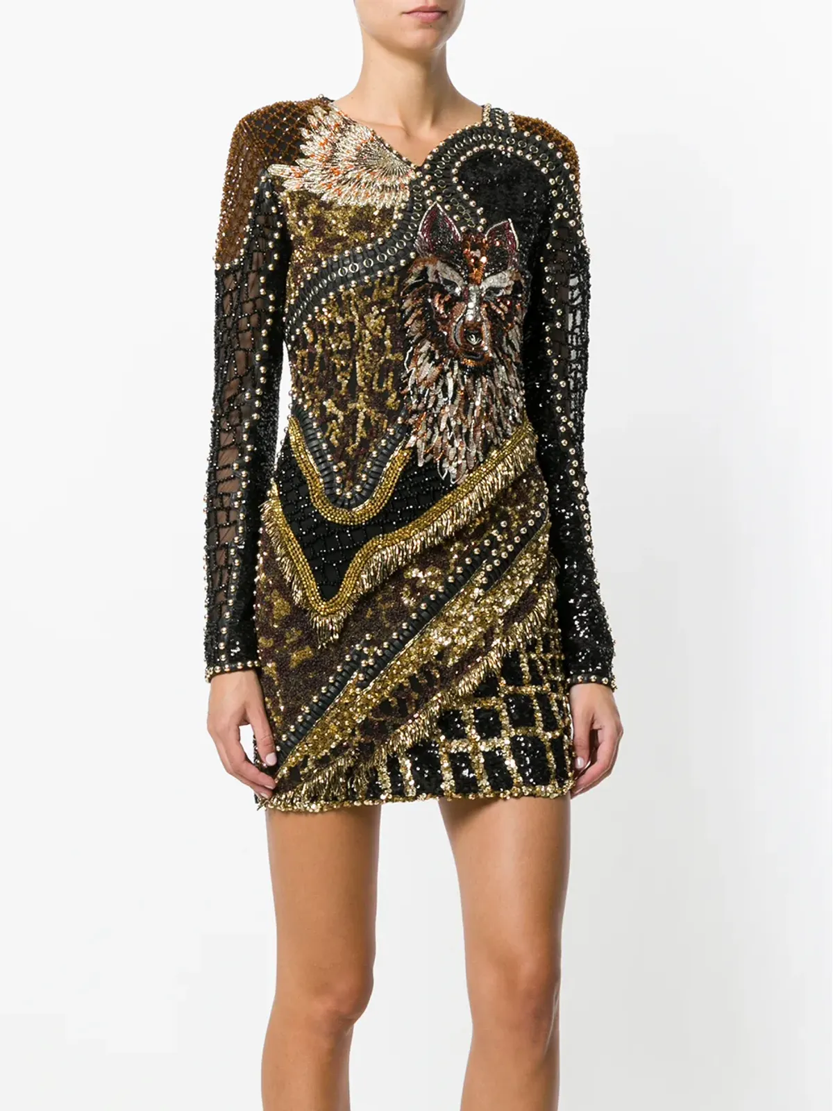 Balmain ウルフエンベリッシュドレス - 画像3