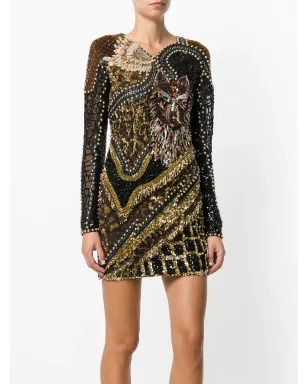 Balmain ウルフエンベリッシュドレス - サムネイル3