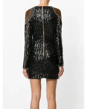 Balmain ウルフエンベリッシュドレス - サムネイル4