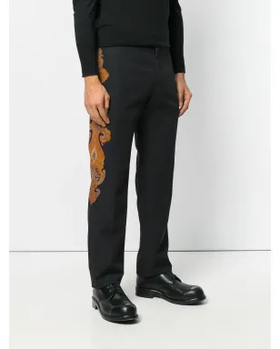 Alexander McQueen ペイズリーパッチパンツ - サムネイル3