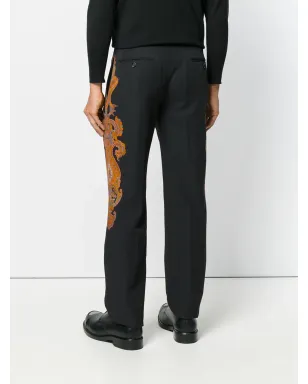 Alexander McQueen ペイズリーパッチパンツ - サムネイル4