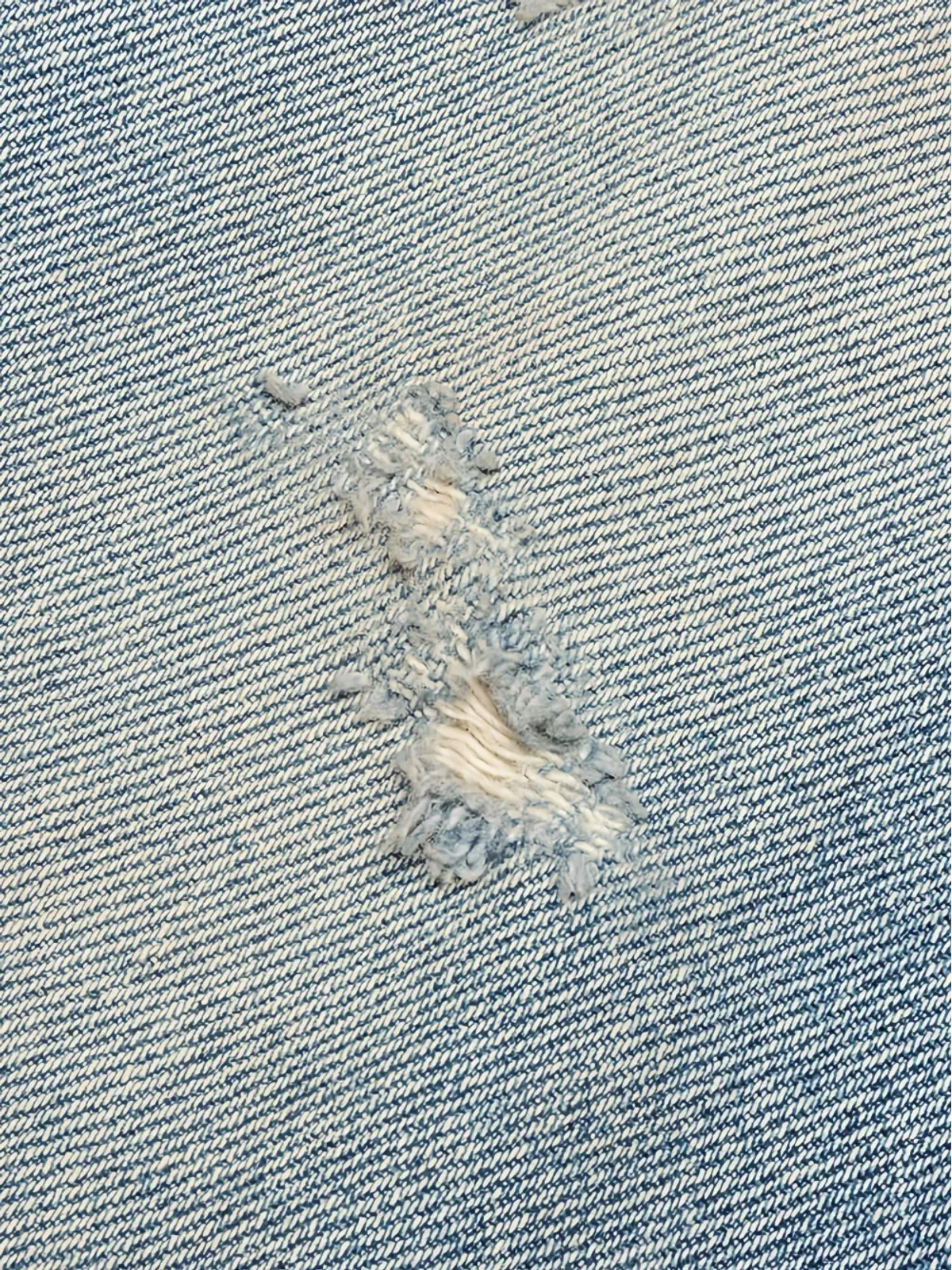 John Elliott デニム ダメージ加工フリンジジーンズ ブルー - 画像3