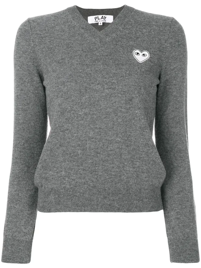 COMME des GARÇONS PLAY Comme Des Garçons Play ロゴパッチ付きニットセーターの商品画像
