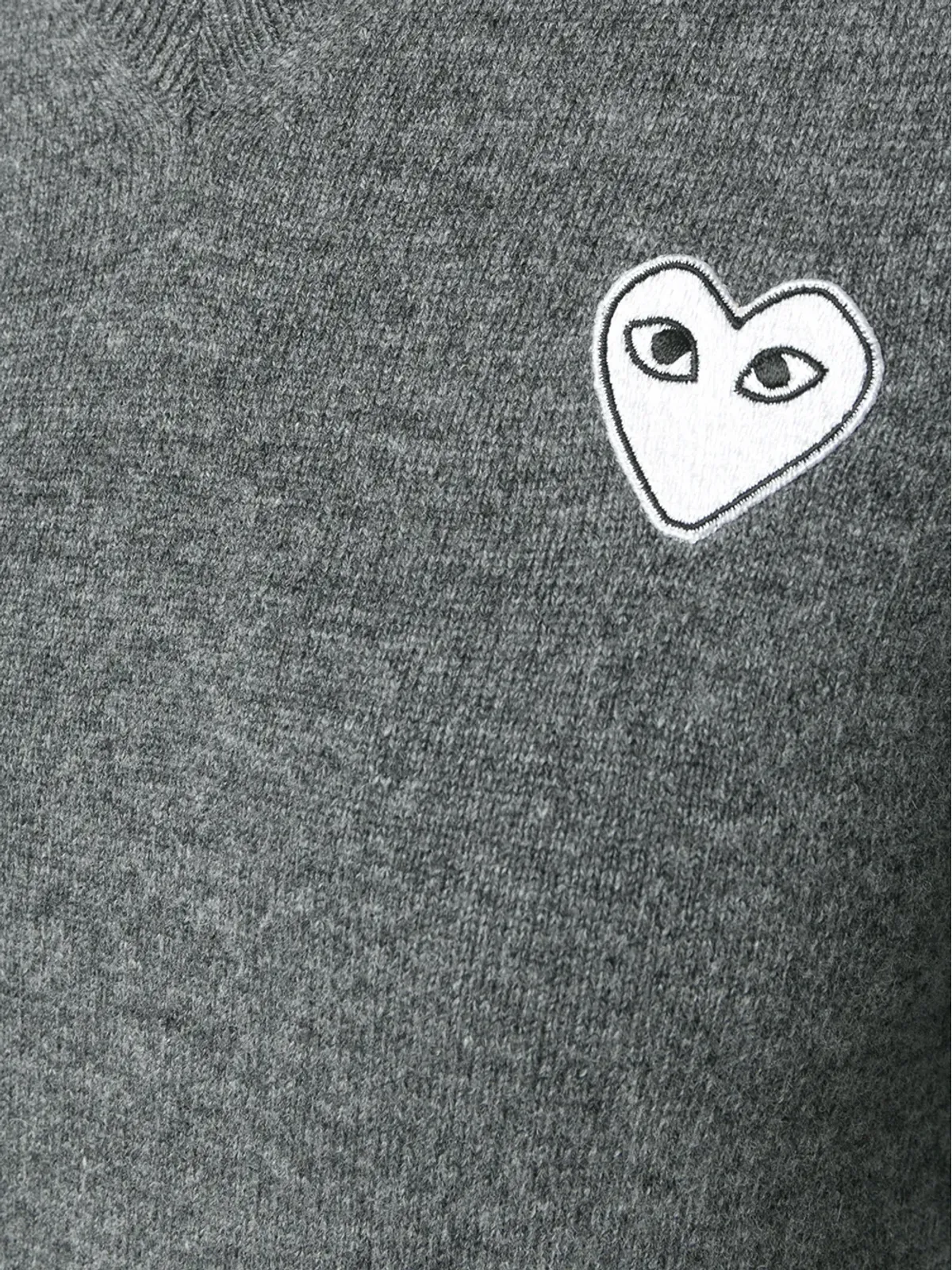 Comme Des Garçons Play ロゴパッチ付きニットセーター - 画像5