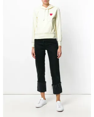 Comme Des Garçons Play ハートパッチ長袖フーディ - サムネイル2