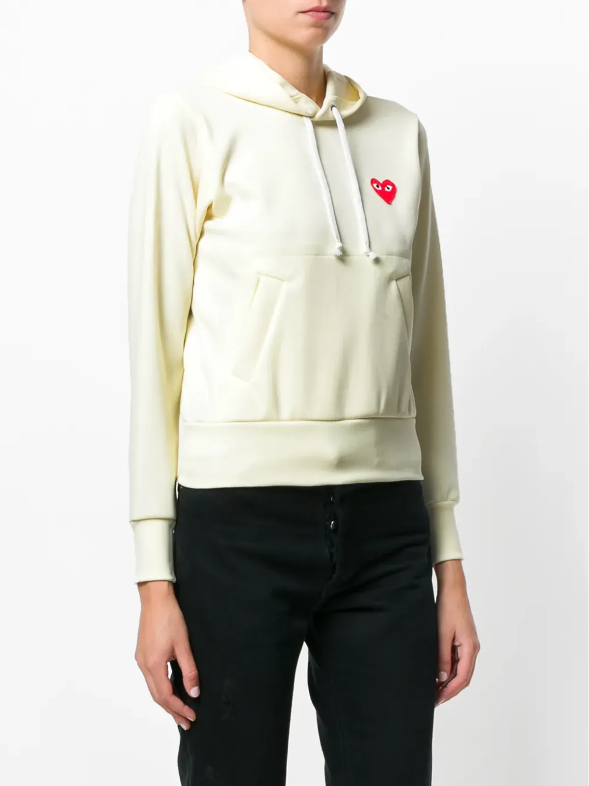 Comme Des Garçons Play ハートパッチ長袖フーディ - 画像3