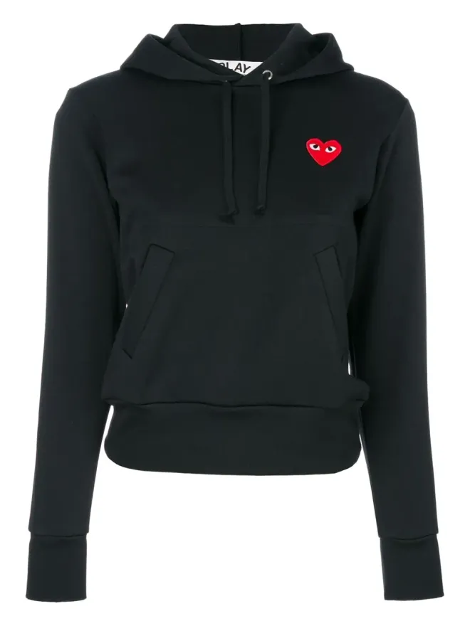 COMME des GARÇONS PLAY Comme Des Garçons Play ハートパッチ ドローストリング フード付きパーカーの商品画像