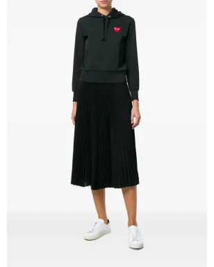 Comme Des Garçons Play ハートパッチ ドローストリング フード付きパーカー - サムネイル2