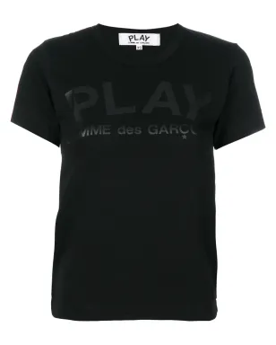 Comme Des Garçons Play プリントTシャツ ブラック - サムネイル1