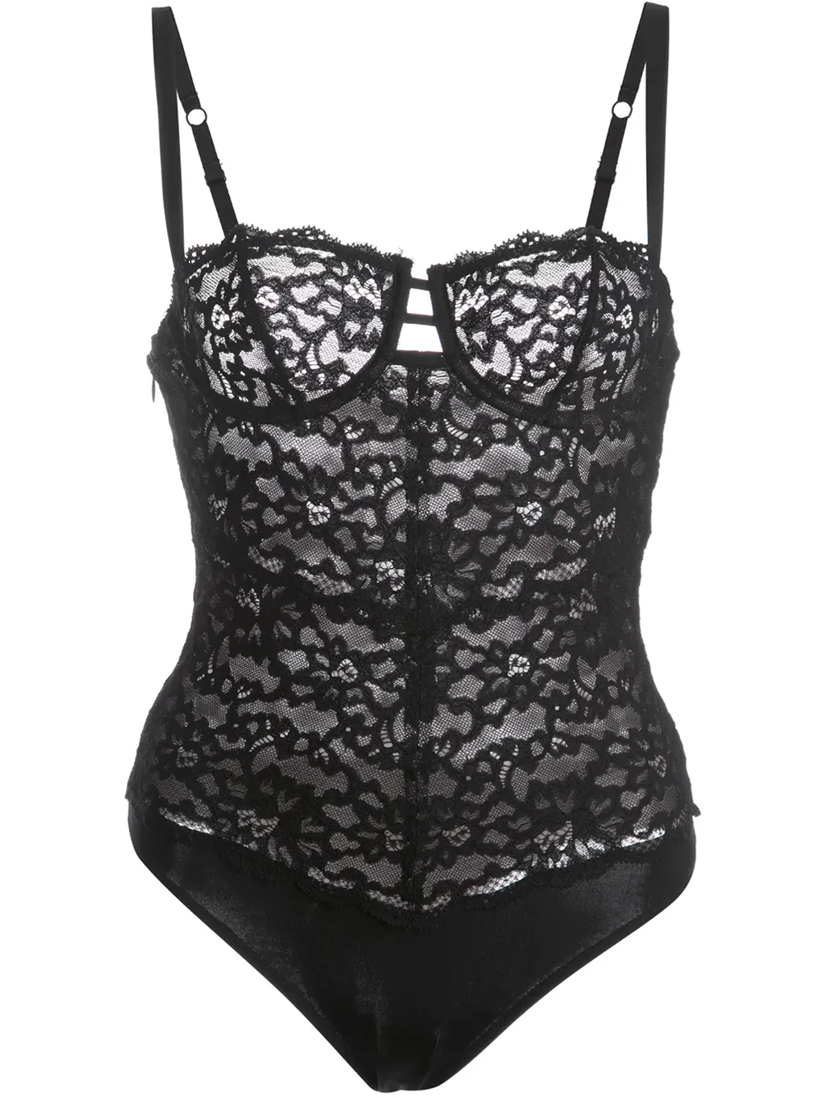 Fleur Du Mal シャーロット レース バルコネット ボディスーツ - 画像1