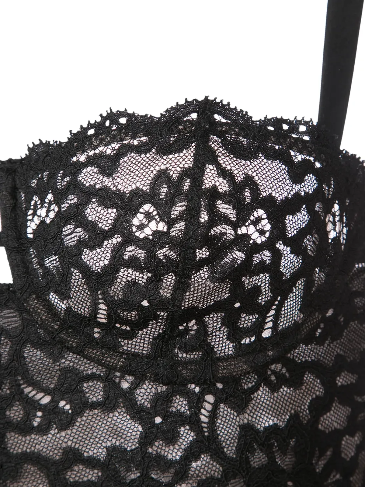 Fleur Du Mal シャーロット レース バルコネット ボディスーツ - 画像4